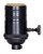 Satco | 80-2481 | On-Off Turn Knob Socket Black Finish