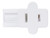 Satco | 80-2515 | Female Slide Plug Polarized 18/2-SPT-1 6A-125V White