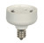 Satco | 80-2541 | White E12 To GU24 Adapter Candelabra To GU24 with Locking Dev