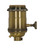 Satco | 80-2571 | Medium Base Lampholder 4pc Solid Brass On/Off Key 2 Uno rings