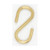 Satco | 90-009 | Brass Plated S-Hook 1-1/4"