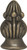 Satco | 90-1724 | Bud Finial 1-3/8" Height Antique Brass Finish