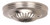 Satco | 90-1879 | Ribbed Canopy Brushed Nickel 5" D