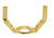 Satco | 90-2093 | Light Duty Saddle Brass Plated 1/4 IP