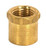 Satco | 90-2153 | Brass Coupling Unfinished 1/2" Long Hexagon Head Coupling 1/8