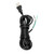 Satco | 90-2243 | 15 18/3 SVT Cord Set Black Finish 50 Carton