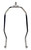 Satco | 90-2249 | Heavy Duty Harp Polished Nickel 7" Height 1/4-27"