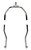 Satco | 90-2251 | Heavy Duty Harp Polished Nickel 8" Height