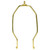 Satco | 90-2254 | Heavy Duty Harp Polished Brass 10" Height 1/4-27 Thread