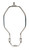 Satco | 90-2377 | Light Duty Harp Polished Nickel 6" Height 1/8 IP
