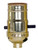 Satco | 90-418 | On-Off Push Thru Socket Aluminum Brite Gilt