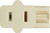 Satco | 90-794 | Female Slide Plug Polarized 18/2-SPT-1 6A-125V Ivory