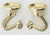 Satco | S70-450 | Double Hook Set Brass Finish