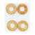 Satco | S70-620 | 4 Knurled Brass Locknuts 1/8 IPS