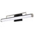 Satco | 62-658 | Solano LED Medium Vanity Black Brushed Nickel White Acrylic