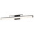 Satco | 62-659 | Solano LED Large Vanity Black Brushed Nickel White Acrylic