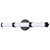 Satco | 62-678 | Kagen LED Medium Vanity Matte Black White Acrylic