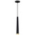 Satco | 62-828 | Melrose 12W 16" LED Pendant Matte Black and Brushed Brass