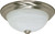 Satco | 60-6000 | 2 Light 11 in. Flush Mount Alabaster Glass Color Retail Packaging