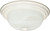 Satco | 60-6004 | 2 Light 11 in. Flush Mount Alabaster Glass Color Retail Packaging