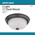Satco | 60-6010 | 2 Light 11 in. Flush Mount Frosted White Glass Color Retail Packaging