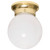 Satco | 60-6028 | 1 Light 6 in. Ceiling Fixture White Ball