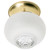 Satco | 60-6029 | 1 Light 6 in. Ceiling Fixture Clear Bottom Squat Ball
