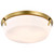 Satco | 60-7751 | Rowen 4 Light Flush Mount Natural Brass Finish