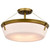 Satco | 60-7752 | Rowen 4 Light Semi Flush Natural Brass