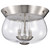 Satco | 60-7808 | Boliver 3 Light Flush Mount Brushed Nickel Finish