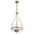 Satco | 60-7818 | Amado 3 Light Pendant 14" Vintage Brass Clear Glass