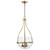 Satco | 60-7818 | Amado 3 Light Pendant 14" Vintage Brass Clear Glass