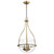 Satco | 60-7818 | Amado 3 Light Pendant 14" Vintage Brass Clear Glass