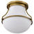Satco | 60-7861 | Valdora 1 Light Flush Mount 14"es Natural Brass Finish