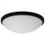 Satco | 62-1944 | Button 17" LED Flush Mount Matte Black CCT 120V