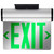 Satco | 67-110 | Green Mirror Edge Lit LED Exit Sign 90min Ni-Cad backup 120/277V