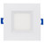Satco | S11565 | 9W LED Direct Wire Low Profile Regress Baffle Downlight 4" Square