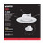 Satco | S39313 | 7.2 Watt LED Downlight Retrofit 5-6"es 3000K 120 Volt White Finish