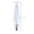 Satco | S12141 | 2W Prismatic HX11 LED 2700K Candelabra 120V Frost Finish 2-Card