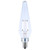 Satco | S12140 | 2W Prismatic HX11 LED 2700K Candelabra 120V Clear Finish 2-Card