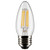 Satco | S21881 | 5.5W B11 LED Clear Med Base 5000K 120V 2-Pack