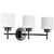 Satco | 60-8033 | Warren 3 Light Vanity Gun Metal Satin White Glass