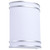 Satco | 62-1885 | Glamour LED Wall Sconce Brushed Nickel CCT 27K/3K/35K/4K/5K