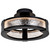 Satco | 62-2001 | Darrow 13" LED Semi Flush Matte Black Acrylic Panels