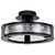 Satco | 62-2001 | Darrow 13" LED Semi Flush Matte Black Acrylic Panels