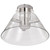 Satco | 62-2053 | Edmond 14" LED Semi Flush Pol Nickel Clear Glass