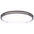 Satco | 62-1978 | Glamour LED 24" Flush Mount Black Finish 27K/3K/35K/4K/5K