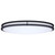 Satco | 62-1981 | Glamour LED 32" Oval Flush Mount Black Finish 27K/3K/35K