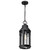 Satco | 60-8104 | Wilton 1 Light Hanging Lantern Matte Black Clear Seeded Glass