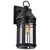 Satco | 60-8103 | Wilton 1 Light Large Wall Lantern Matte Black Clear Seed